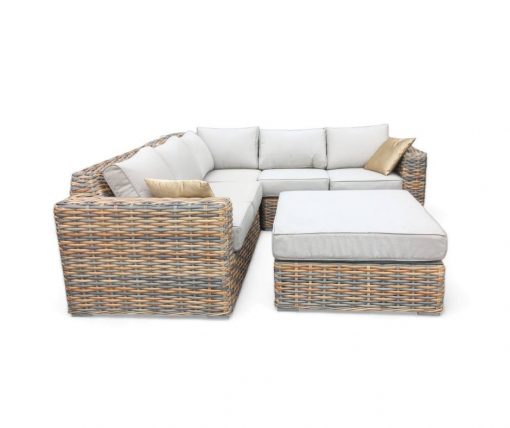 Rattan Brown Malibu Corner Sofa Set | MALI168MJ - Image 5