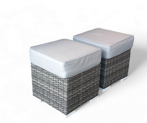 Cambridge Rattan Grey Casual Dining Corner Sofa Set With Rising Table | Camb181G - Image 5