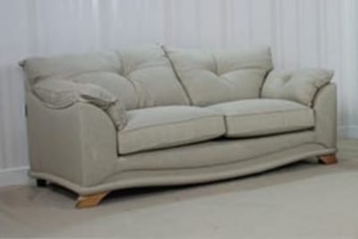 Fabric Beige 3 Seater Sofa