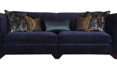 Fabric 4 Seater Sofa | Azure
