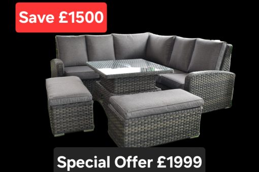 Rattan Richmond Dining Modular Corner Sofa Set | Rich953G
