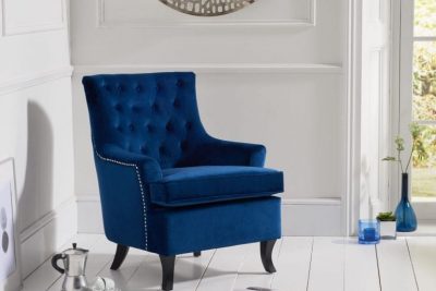 Fabric Blue Chair Barney