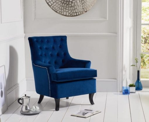 Fabric Blue Chair Barney