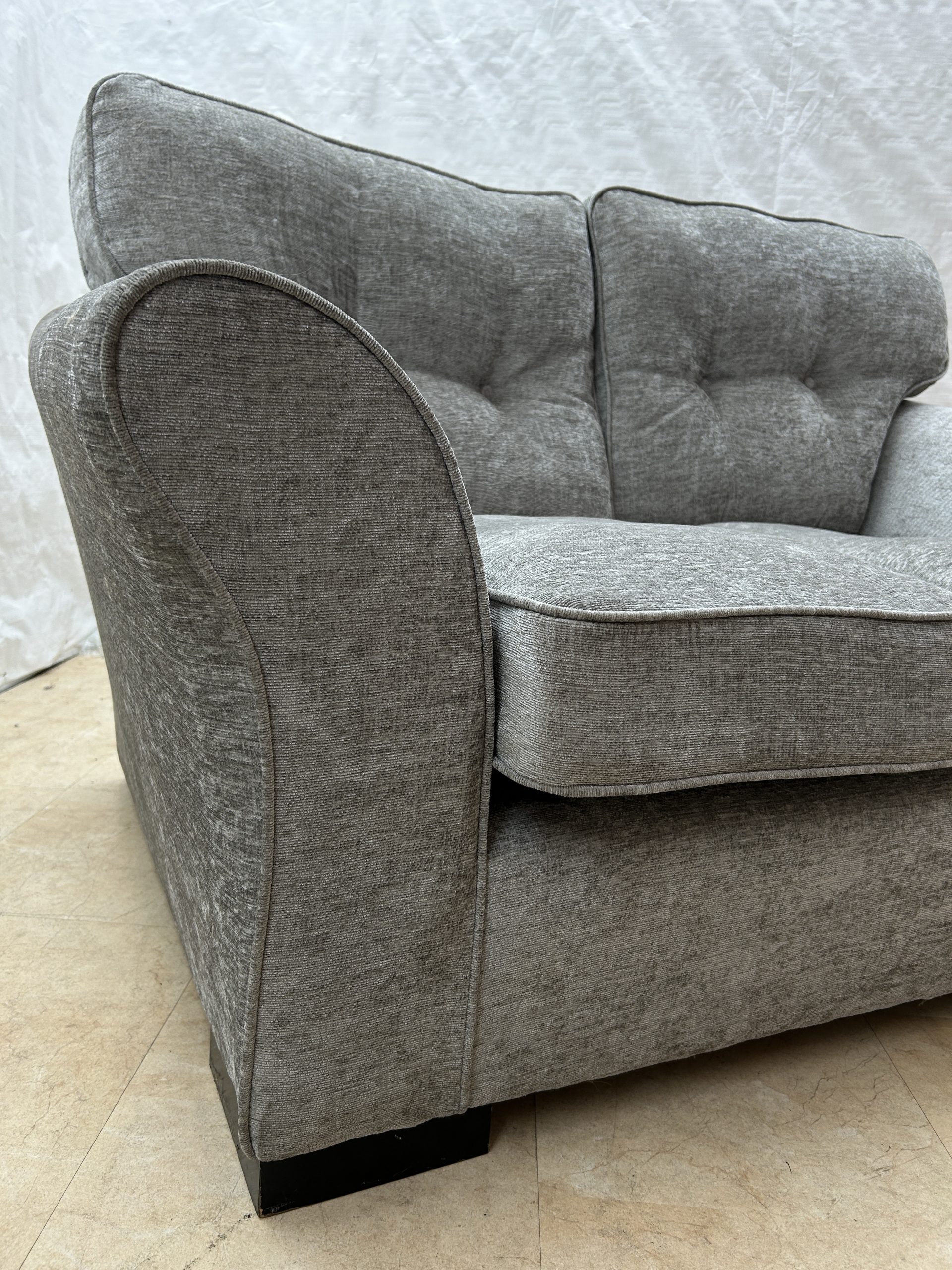 Ken Ex-Display Fabric Grey 2 Seater Sofa | EX017 - Image 6