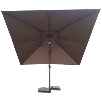 Rattan 3x3m Square Cantilever parasol