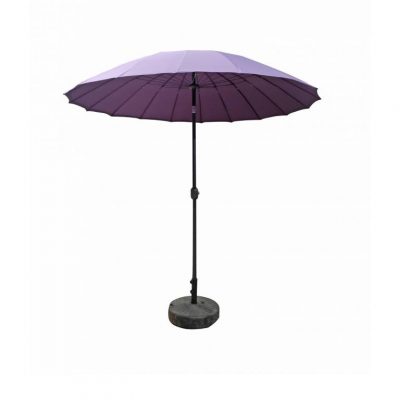Rattan 2.7m Shanghai Parasol in Purple | Para0321