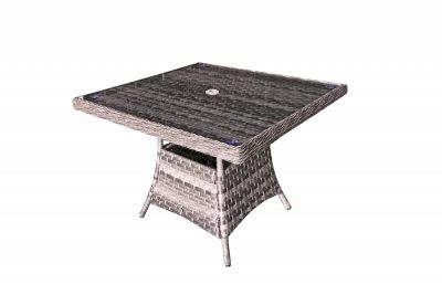 Rattan Square Dining Table