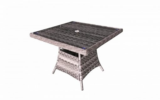 Rattan Square Dining Table