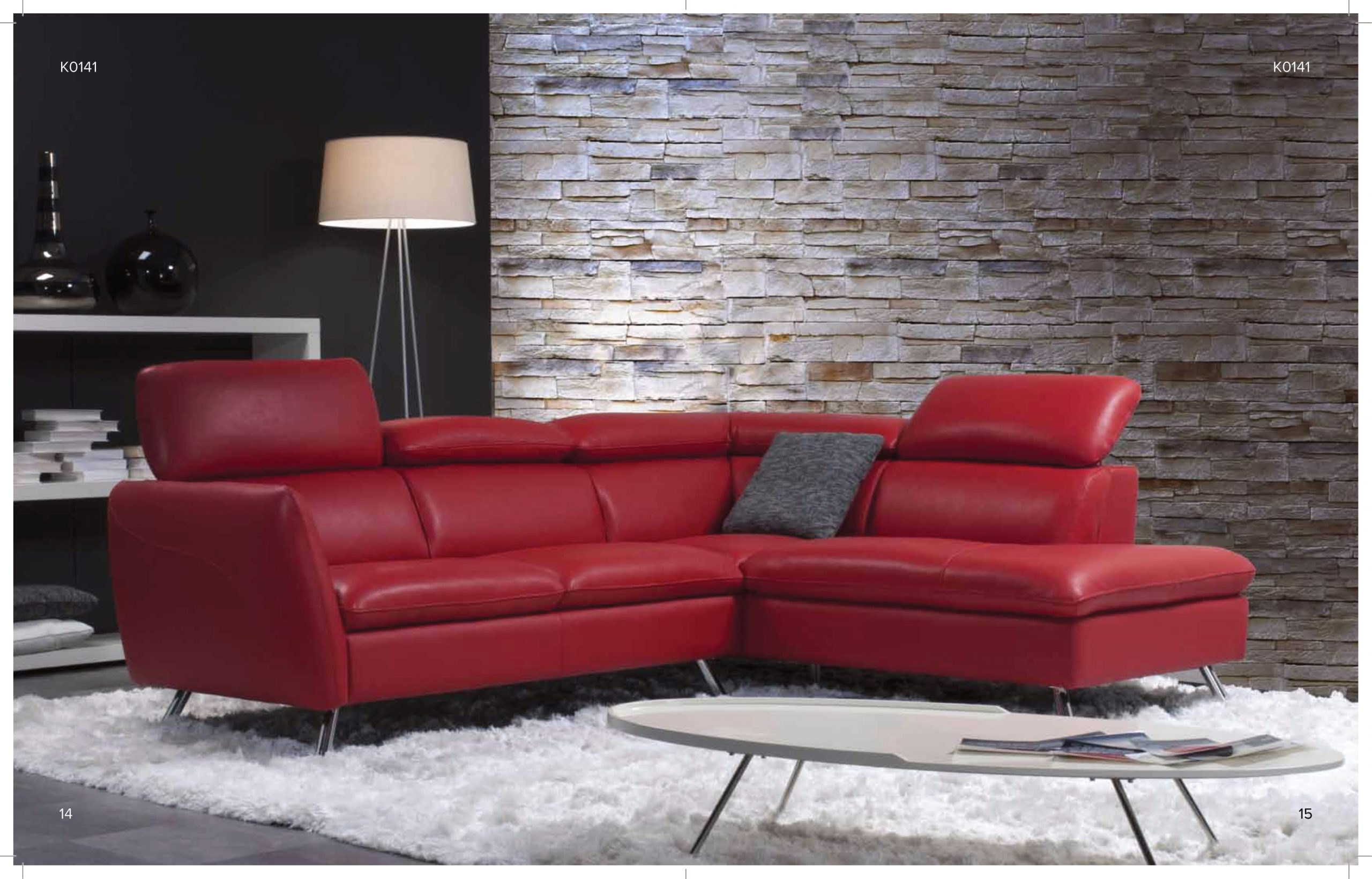 Philo Leather Corner Sofa