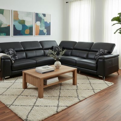 Palermont Ex-Display Leather Electric Recliner Corner Sofa | EXPAL