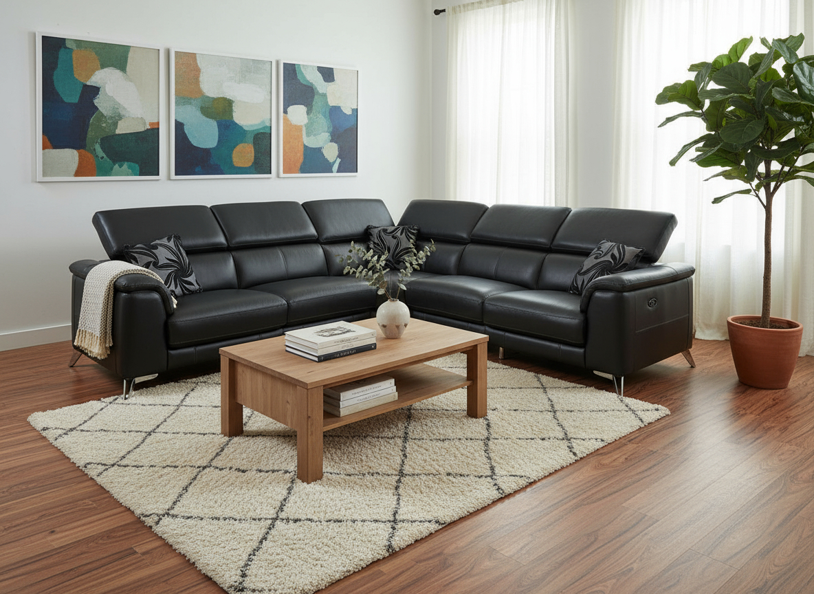 Palermont Ex-Display Leather Electric Recliner Corner Sofa | EXPAL