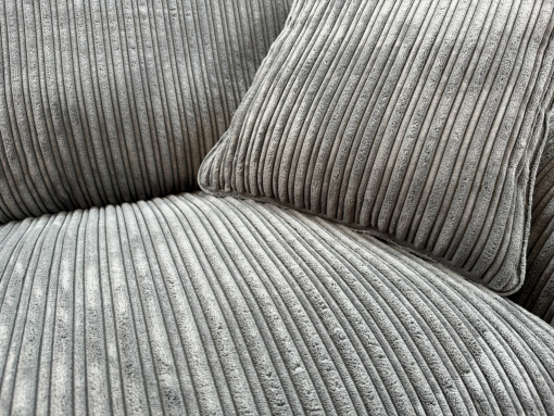 Cord Fantasia Ex-Display Grey Fabric 3 + 2 Seater Sofa Set | EXCOR - Image 5