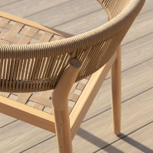 Homeflair - Porto Rope Weave Dining Set - Image 12
