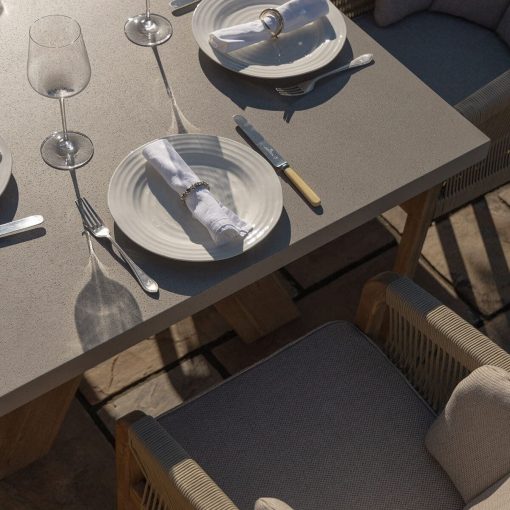Homeflair - Martinique Rope Weave Dining Set - Image 9