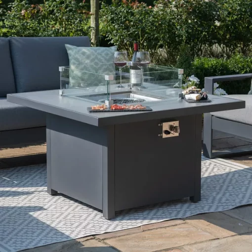 Homeflair -Amalfi Square Aluminium Corner Dining Set - Image 16