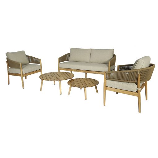 Homeflair - Porto Rope Weave 2 Seat Sofa Set - Image 5