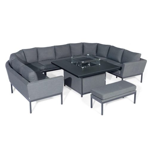 Homeflair - Outdoor Fabric Pulse U Shape Corner Dining Set - Image 5