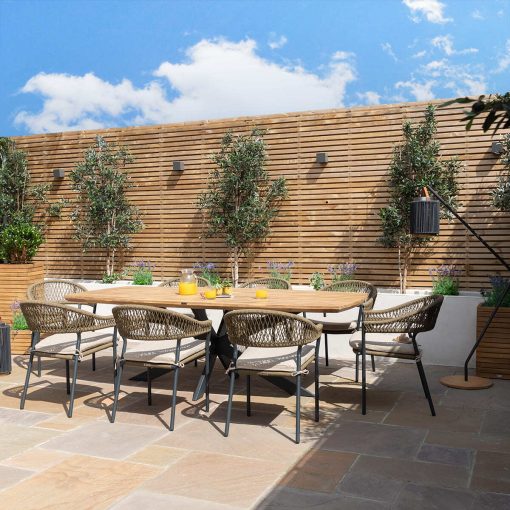 Homeflair - Bali Rope Weave Dining Set - Image 9