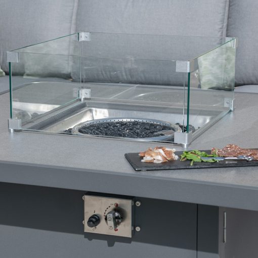 Homeflair -Amalfi Square Aluminium Corner Dining Set - Image 6