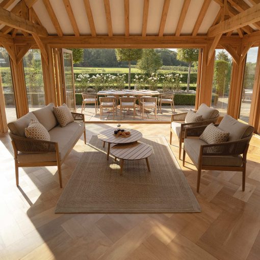 Homeflair - Porto Rope Weave 2 Seat Sofa Set - Image 8