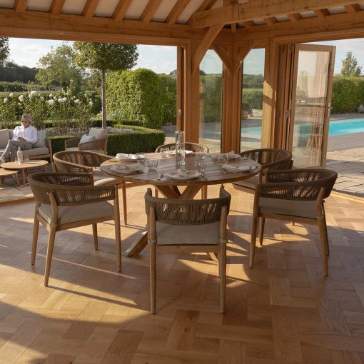 Homeflair - Porto Rope Weave Dining Set - Image 13