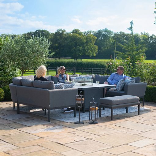 Homeflair - Outdoor Fabric Pulse U Shape Corner Dining Set - Image 2