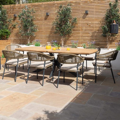 Homeflair - Bali Rope Weave Dining Set - Image 5
