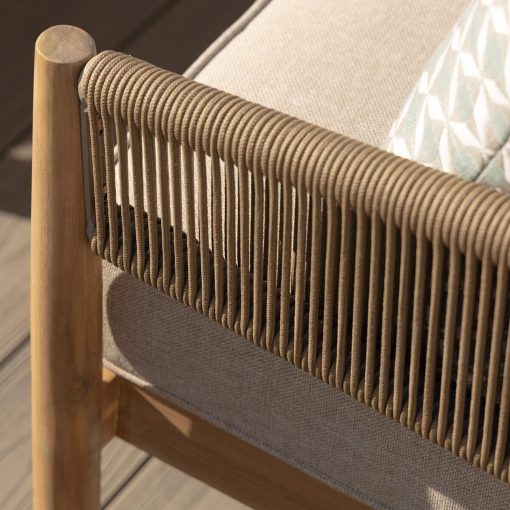 Homeflair - Porto Rope Weave Corner Sofa Set - Image 13