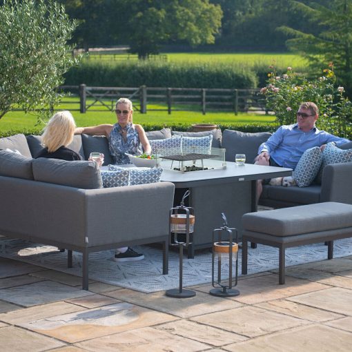 Homeflair - Outdoor Fabric Pulse U Shape Corner Dining Set - Image 9