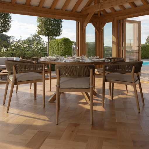 Homeflair - Porto Rope Weave Dining Set - Image 16