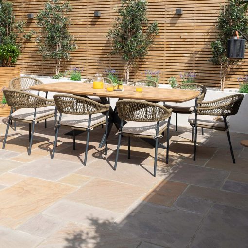 Homeflair - Bali Rope Weave Dining Set - Image 12