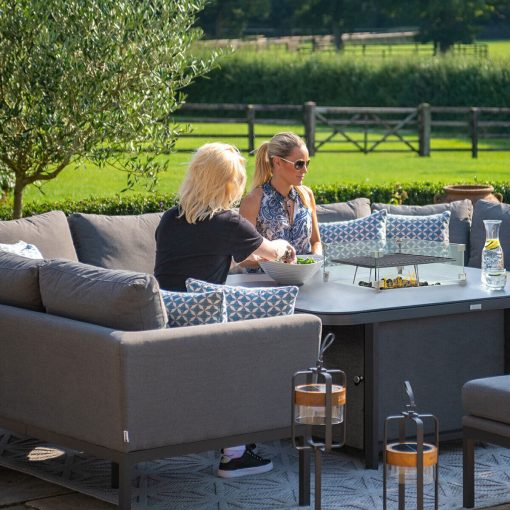 Homeflair - Outdoor Fabric Pulse U Shape Corner Dining Set - Image 10