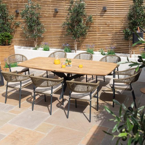 Homeflair - Bali Rope Weave Dining Set - Image 13