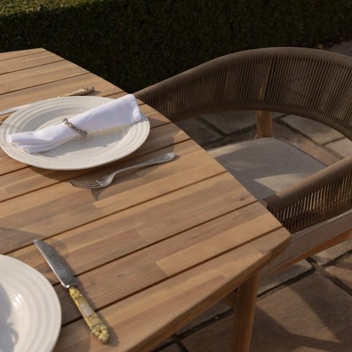 Homeflair - Porto Rope Weave 8 Seater Dining Set - Image 13