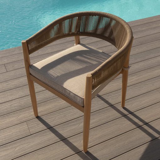 Homeflair - Porto Rope Weave Dining Set - Image 18