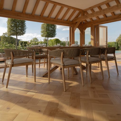 Homeflair - Porto Rope Weave 8 Seater Dining Set - Image 16