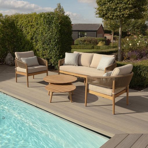 Homeflair - Porto Rope Weave 2 Seat Sofa Set - Image 18