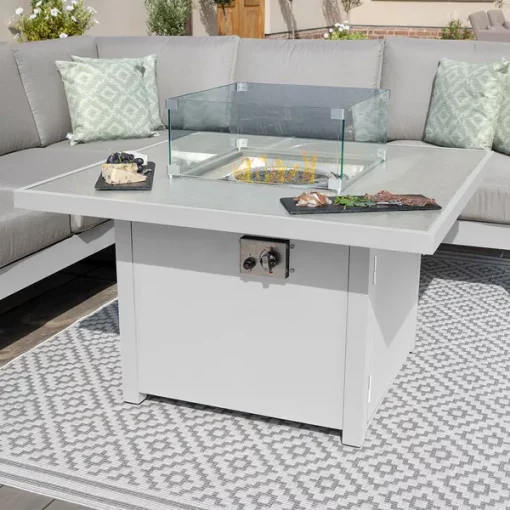 Homeflair -Amalfi Square Aluminium Corner Dining Set - Image 11
