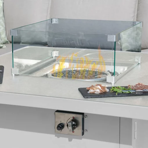 Homeflair -Amalfi Square Aluminium Corner Dining Set - Image 13