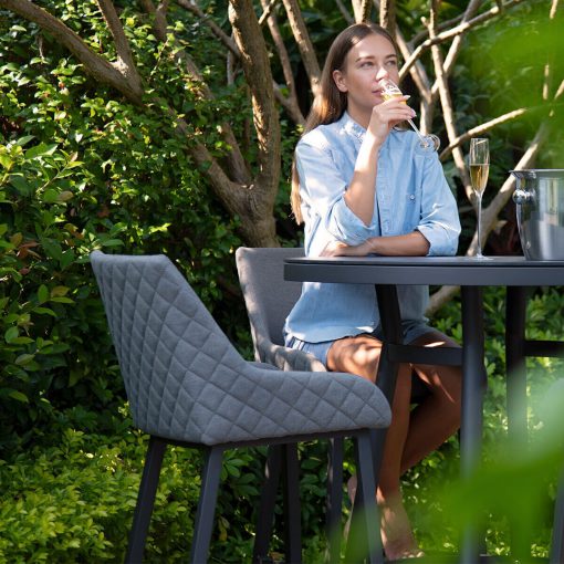 Homeflair - Outdoor Fabric Regal Bar Stool - Image 2