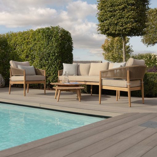 Homeflair - Porto Rope Weave 2 Seat Sofa Set - Image 10