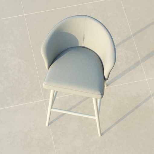 Homeflair - Outdoor Fabric Zen Bar Stool - Image 3