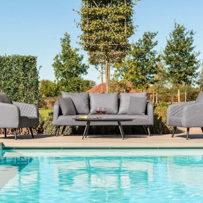 Homeflair - Outdoor Fabric Ambition 3 Seat Sofa Set
