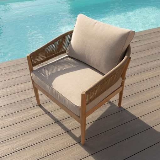 Homeflair - Porto Rope Weave Lounge Set - Image 6