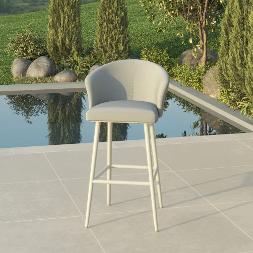 Homeflair - Outdoor Fabric Zen Bar Stool - Image 5