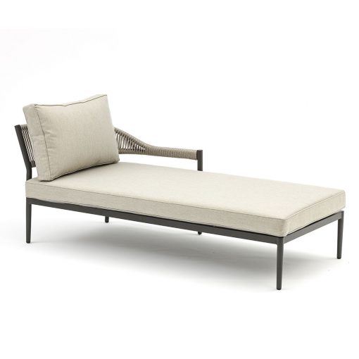 Homeflair - Roma Rope Weave Sunlounger Set - Image 4