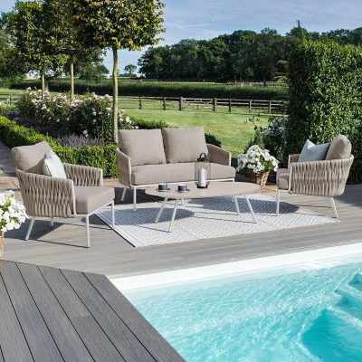 Homeflair - Marina 2 Seat Rope Weave Sofa Set