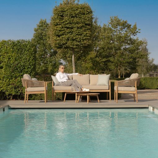 Homeflair - Porto Rope Weave 2 Seat Sofa Set - Image 20