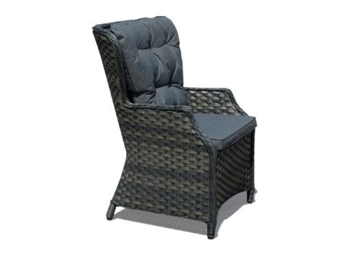 NEW Tammy Rattan Garden Grey Bistro Set Table + 2 Chairs - Image 2