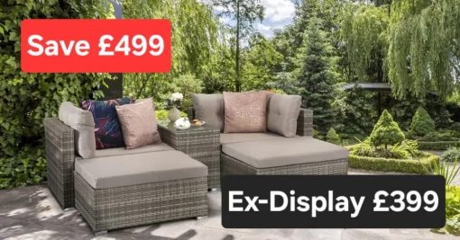Ex-Display Harper Brown Modular Rattan Set | EXHARP